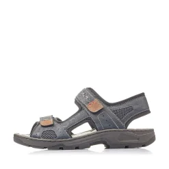 Rieker Men'S Trekking Sandals Ocean Blue