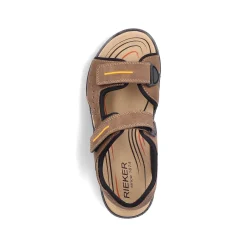Rieker Men'S Trekking Sandals Coffee Brown