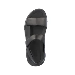Rieker Men'S Trekking Sandals Midnight Black