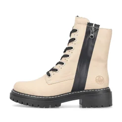 Rieker Women'S Biker Boots Vanilla Beige