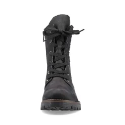 Rieker Women'S Biker Boots Jet Black
