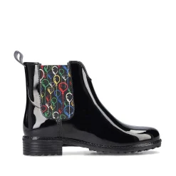 Rieker Women'S Chelsea Boots Glossy Black
