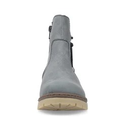 Rieker Women'S Chelsea Boots Grey-Blue-Black