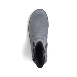 Rieker Women'S Chelsea Boots Grey-Blue-Black
