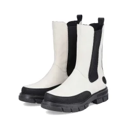 Rieker Women'S Chelsea Boots Cream White