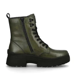 Rieker Women'S Corded Boots Army Green Black