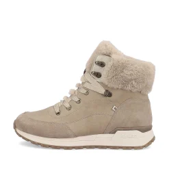 Rieker Women'S Corded Boots Champagne Beige