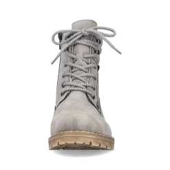 Rieker Women'S Corded Boots Silver Gray