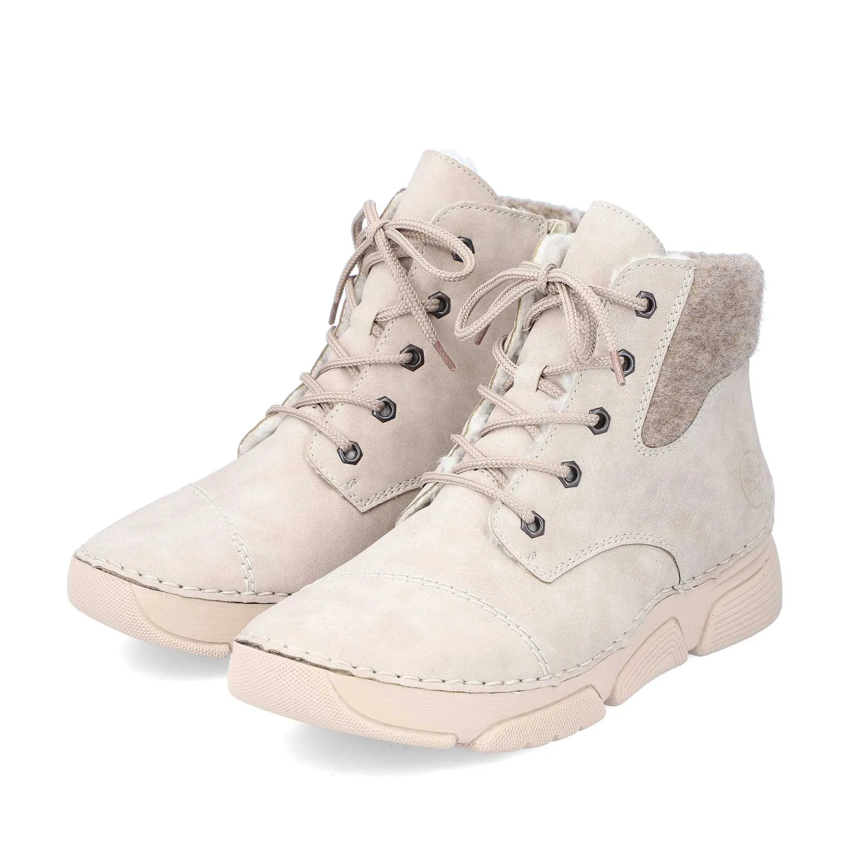 Rieker Women'S Corded Boots Light Beige