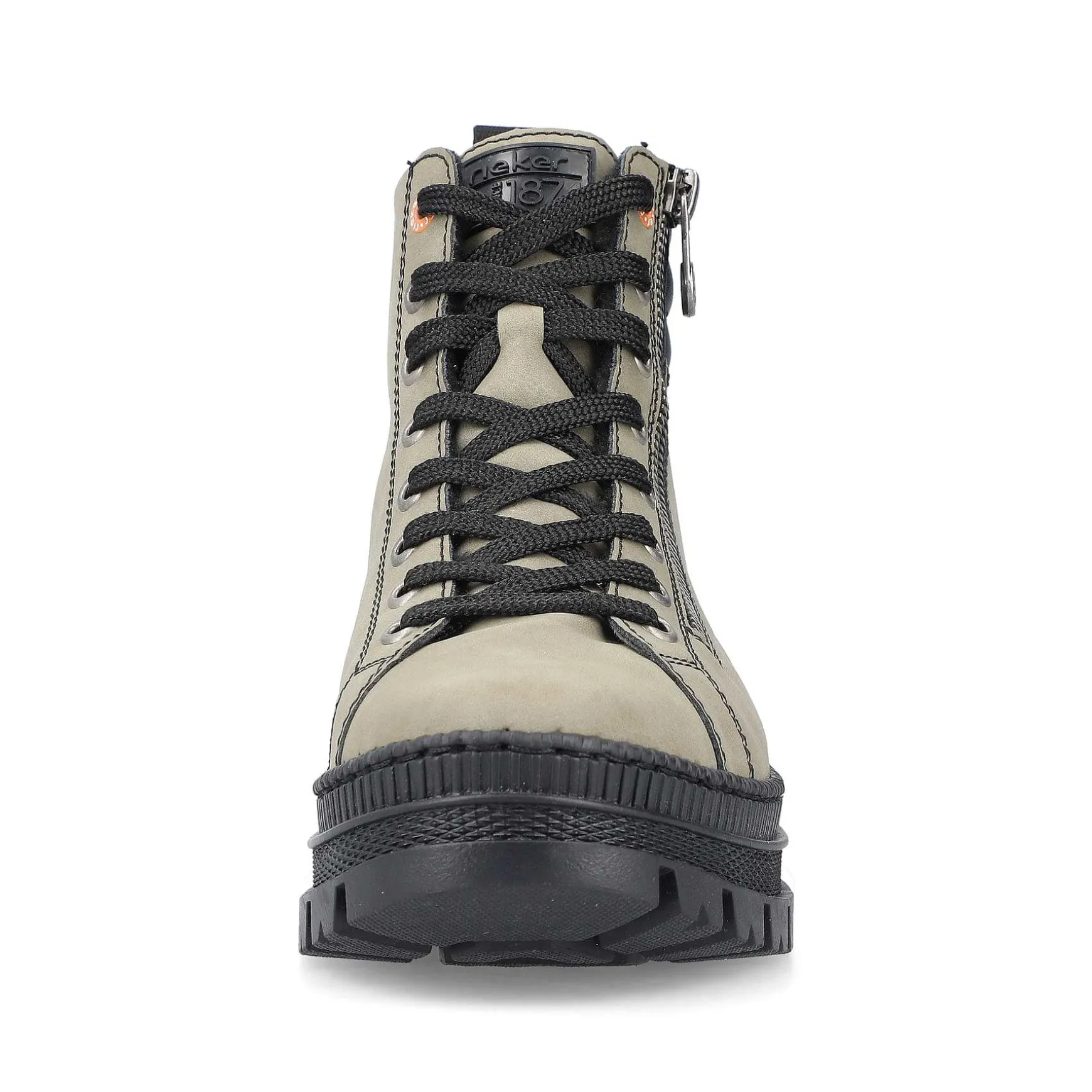 Rieker Women'S Corded Boots Grey-Green-Black