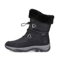 Rieker Women'S Corded Boots Night Black