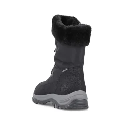 Rieker Women'S Corded Boots Night Black