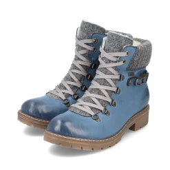Rieker Women'S Corded Boots, Slate Blue