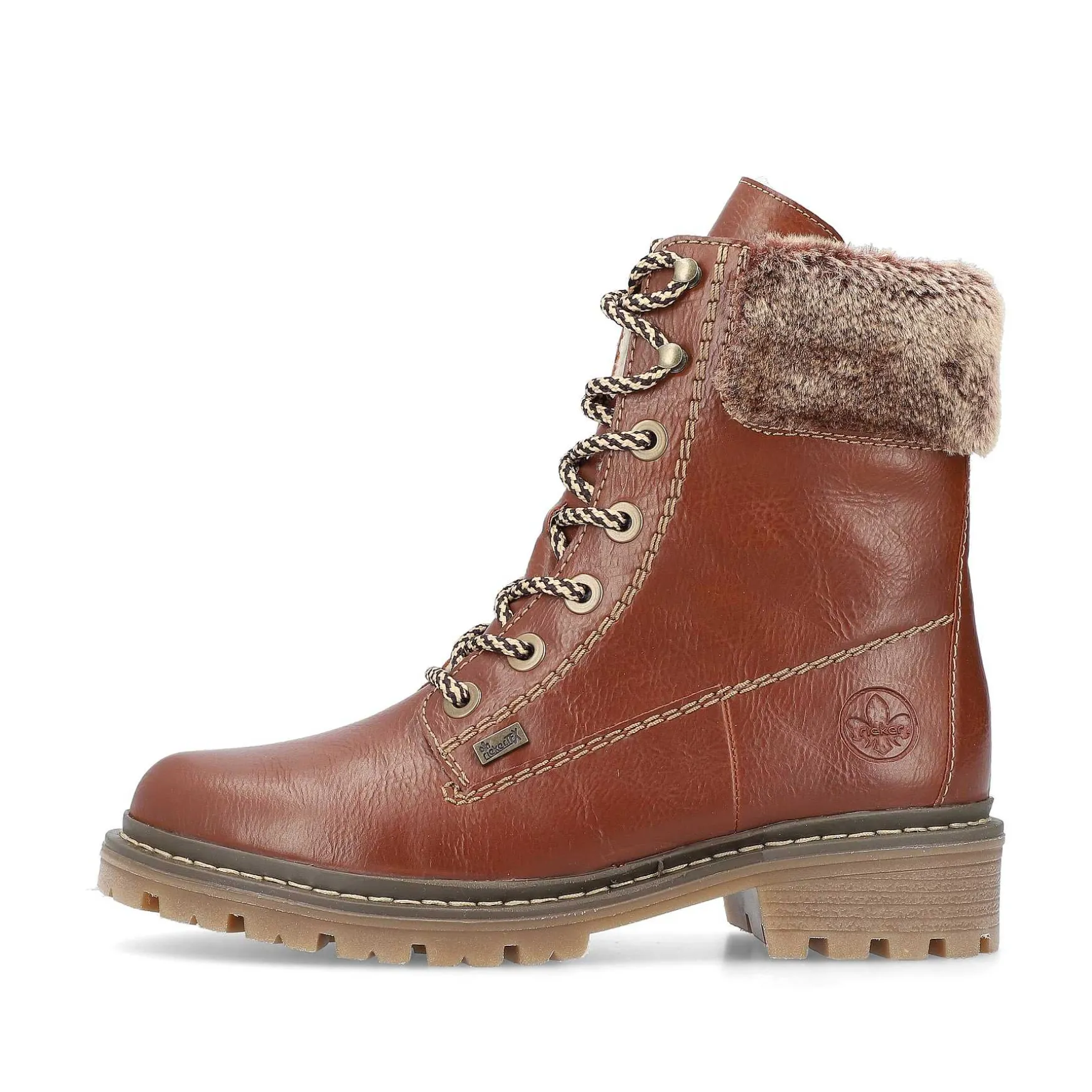 Rieker Women'S Corded Boots Fox Brown