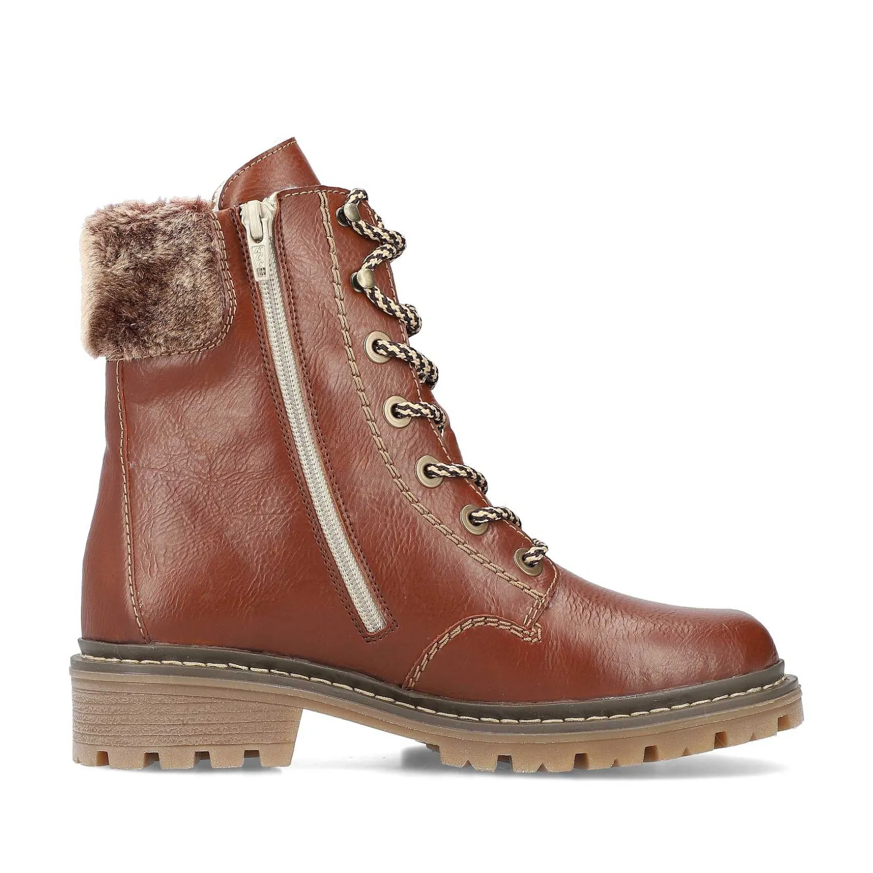 Rieker Women'S Corded Boots Fox Brown
