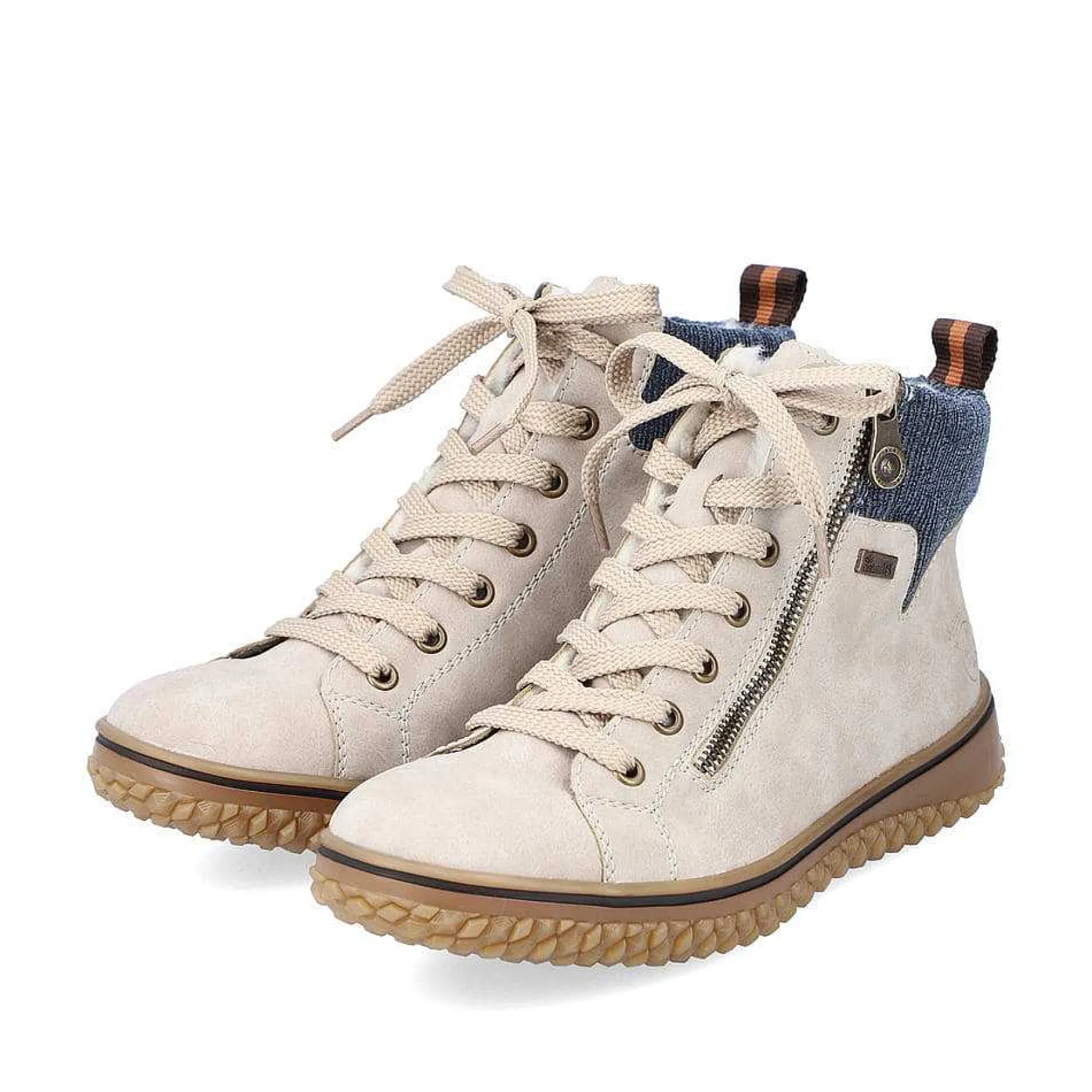 Rieker Women'S Corded Boots Light Beige
