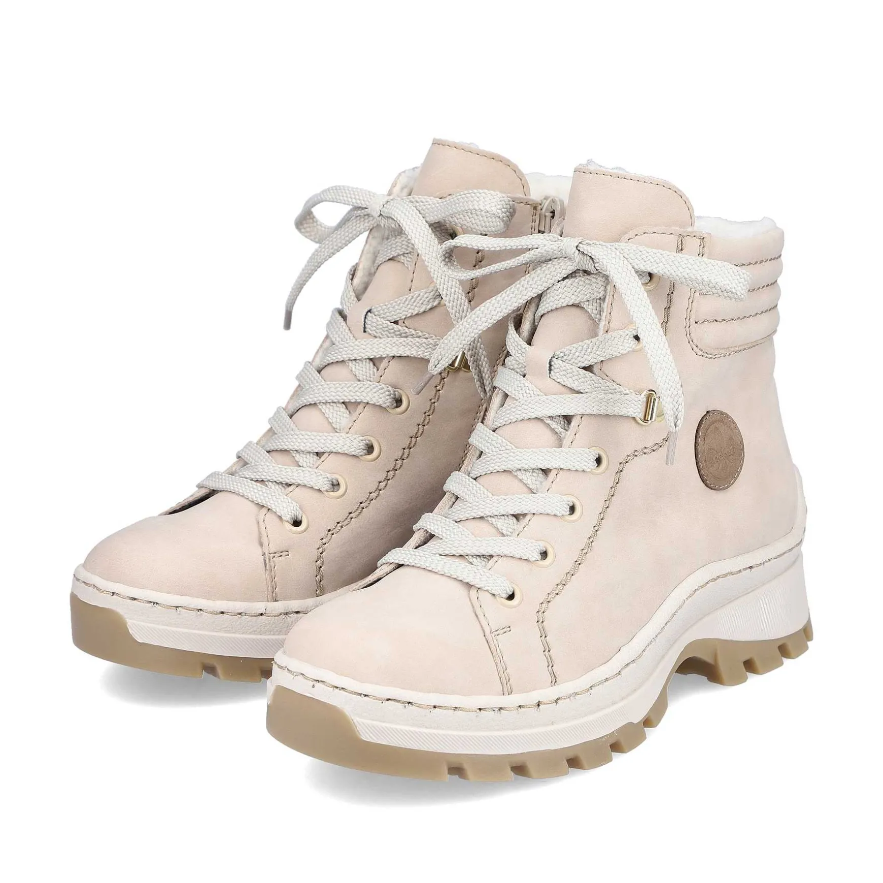 Rieker Women'S Corded Boots Light Beige