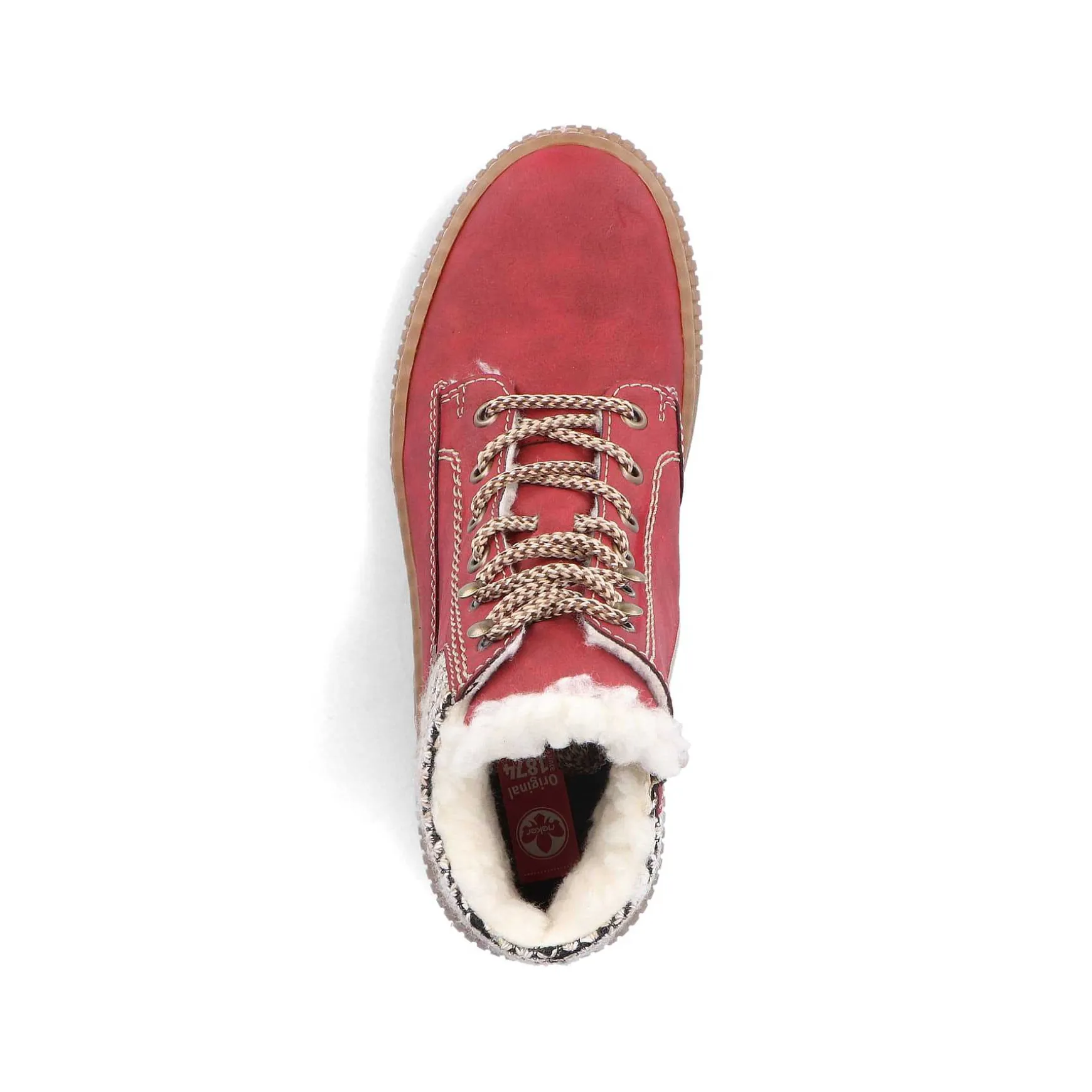 Rieker Women'S Corded Boots Fire Red