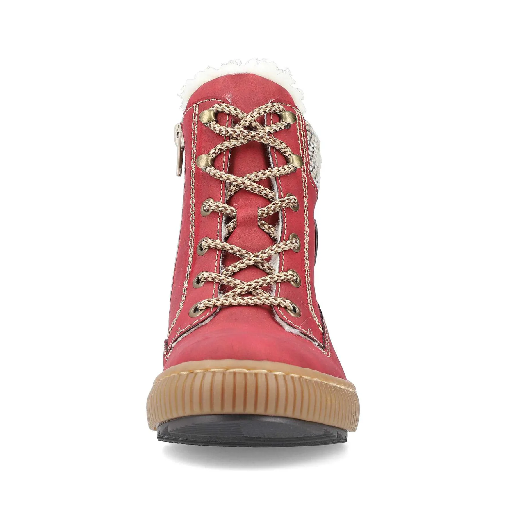 Rieker Women'S Corded Boots Fire Red