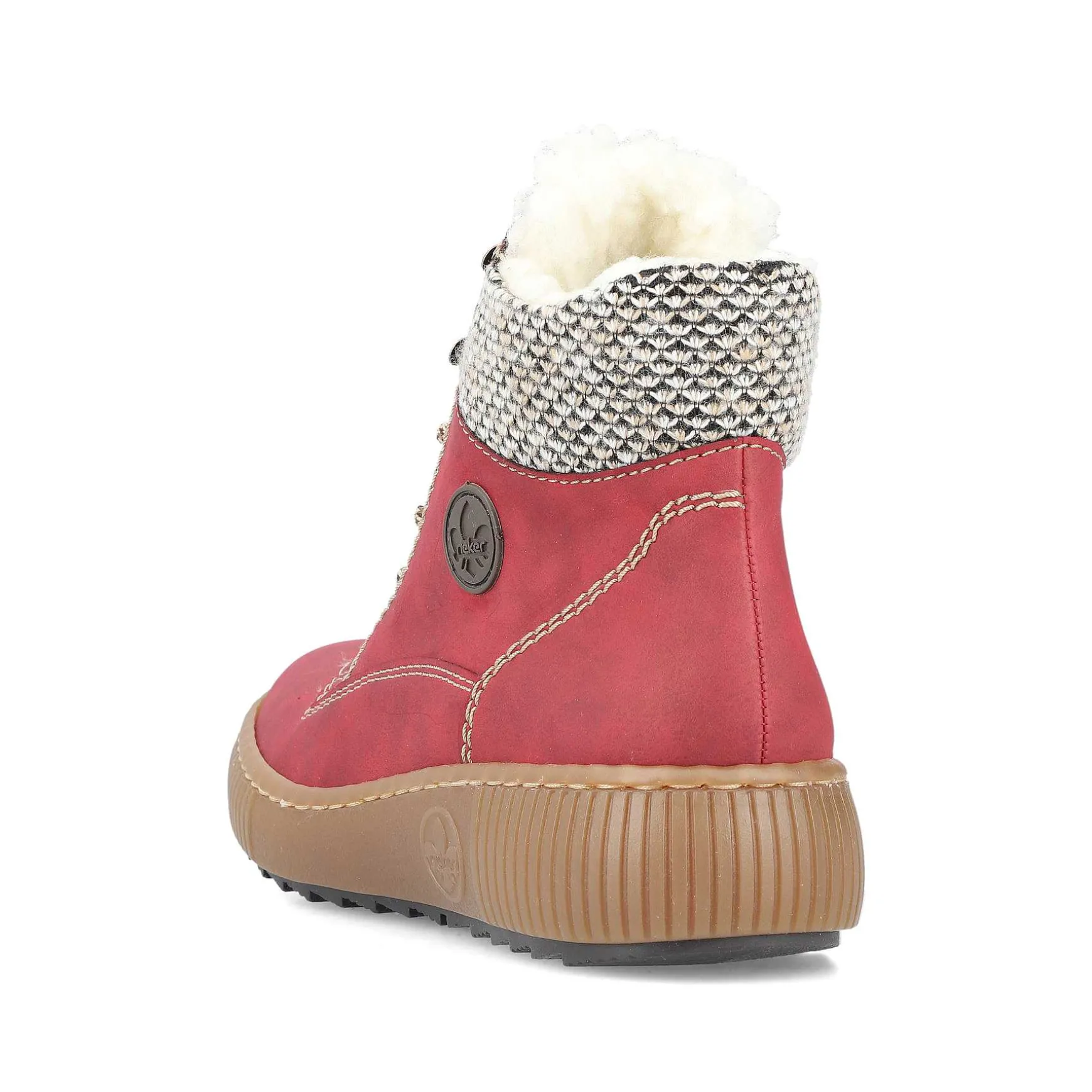 Rieker Women'S Corded Boots Fire Red