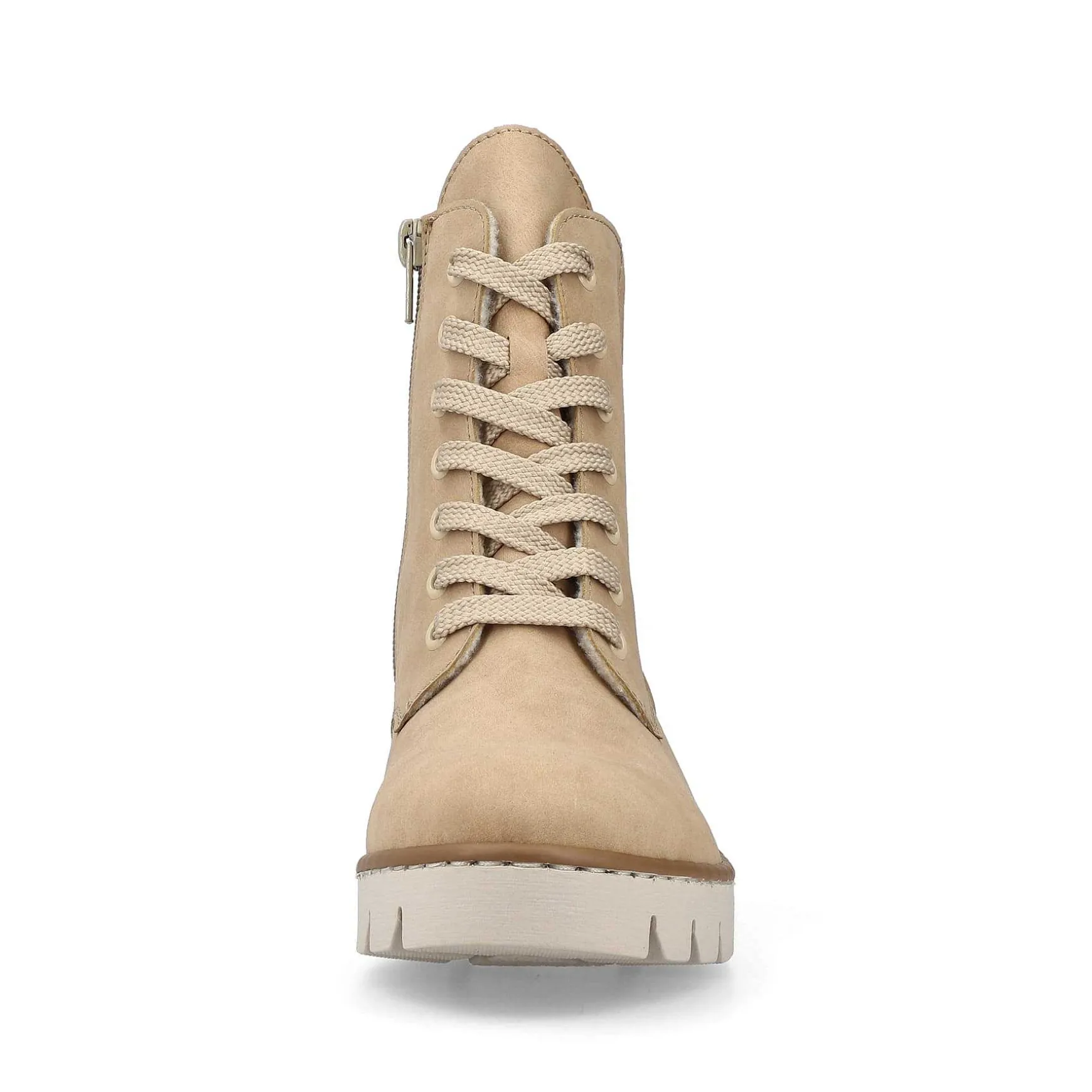 Rieker Women'S Corded Boots Brown Beige