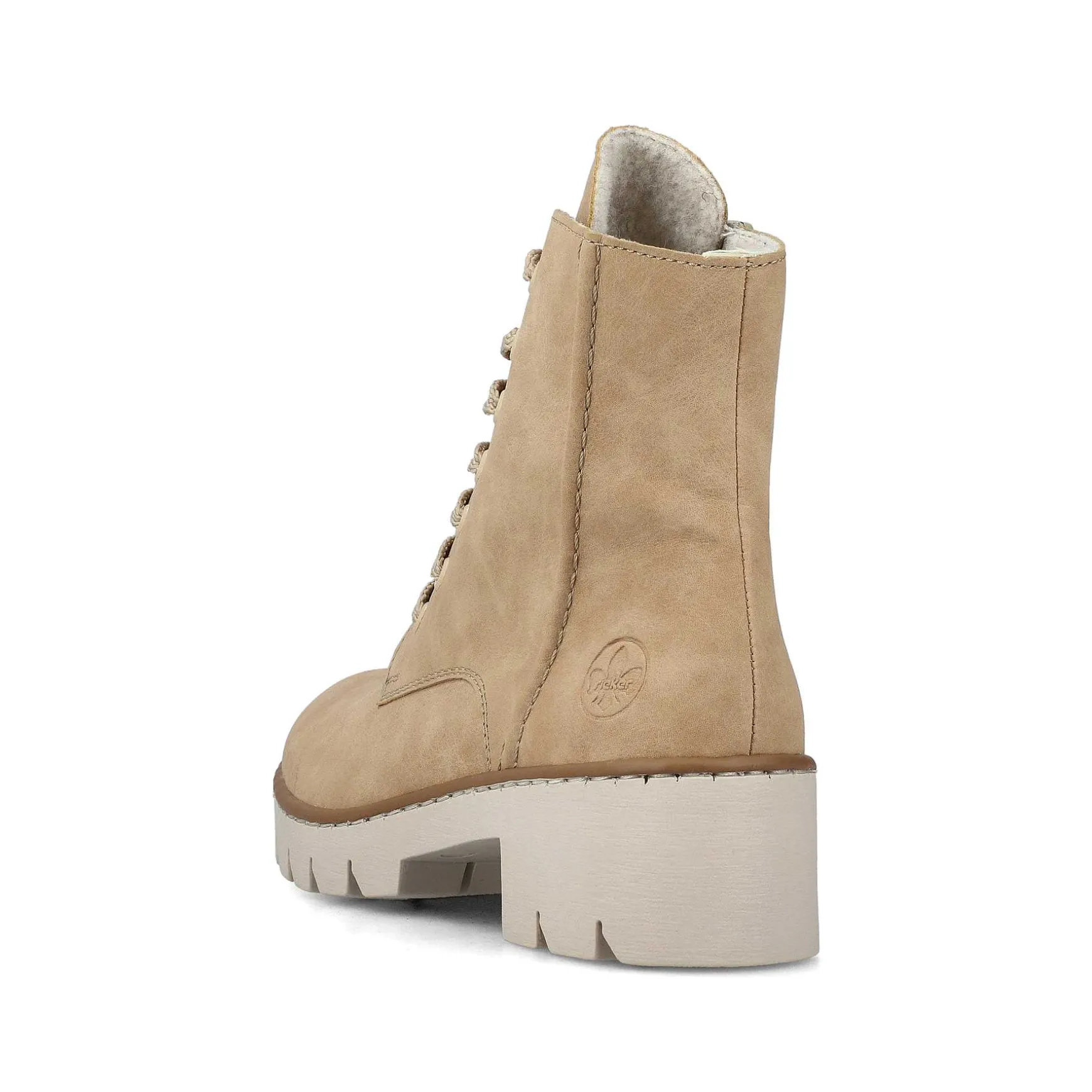 Rieker Women'S Corded Boots Brown Beige