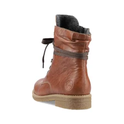 Rieker Women'S Corded Boots Chestnut Brown