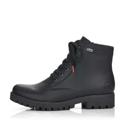 Rieker Women'S Corded Boots Deep Black