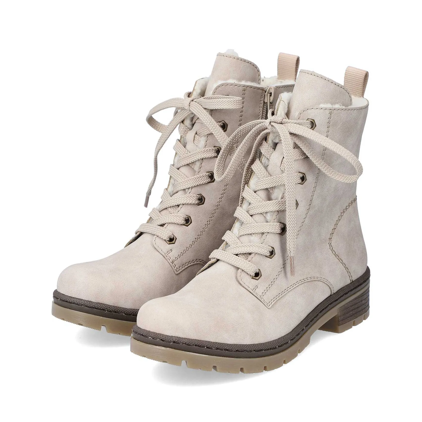 Rieker Women'S Corded Boots Light Beige