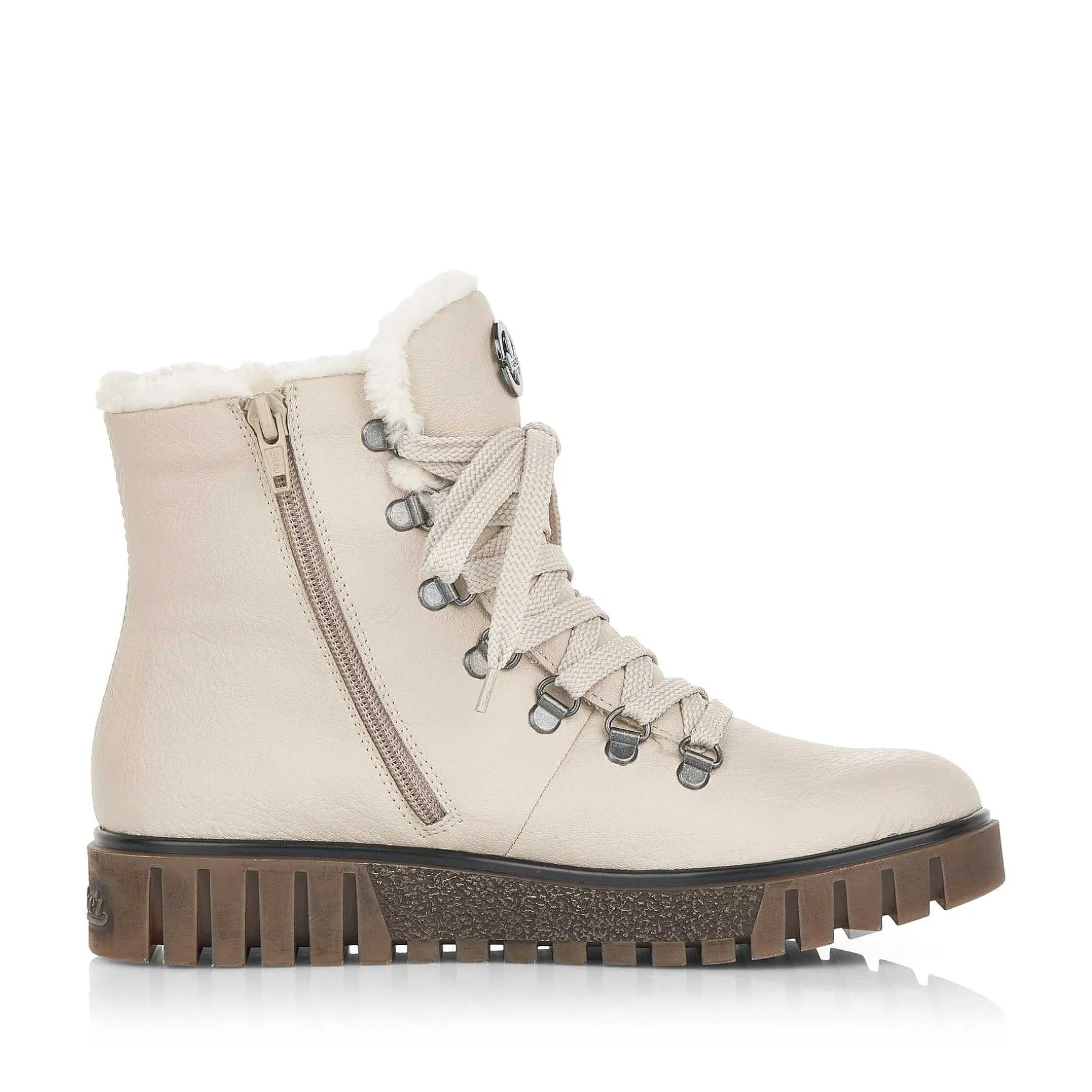 Rieker Women'S Corded Boots Light Beige