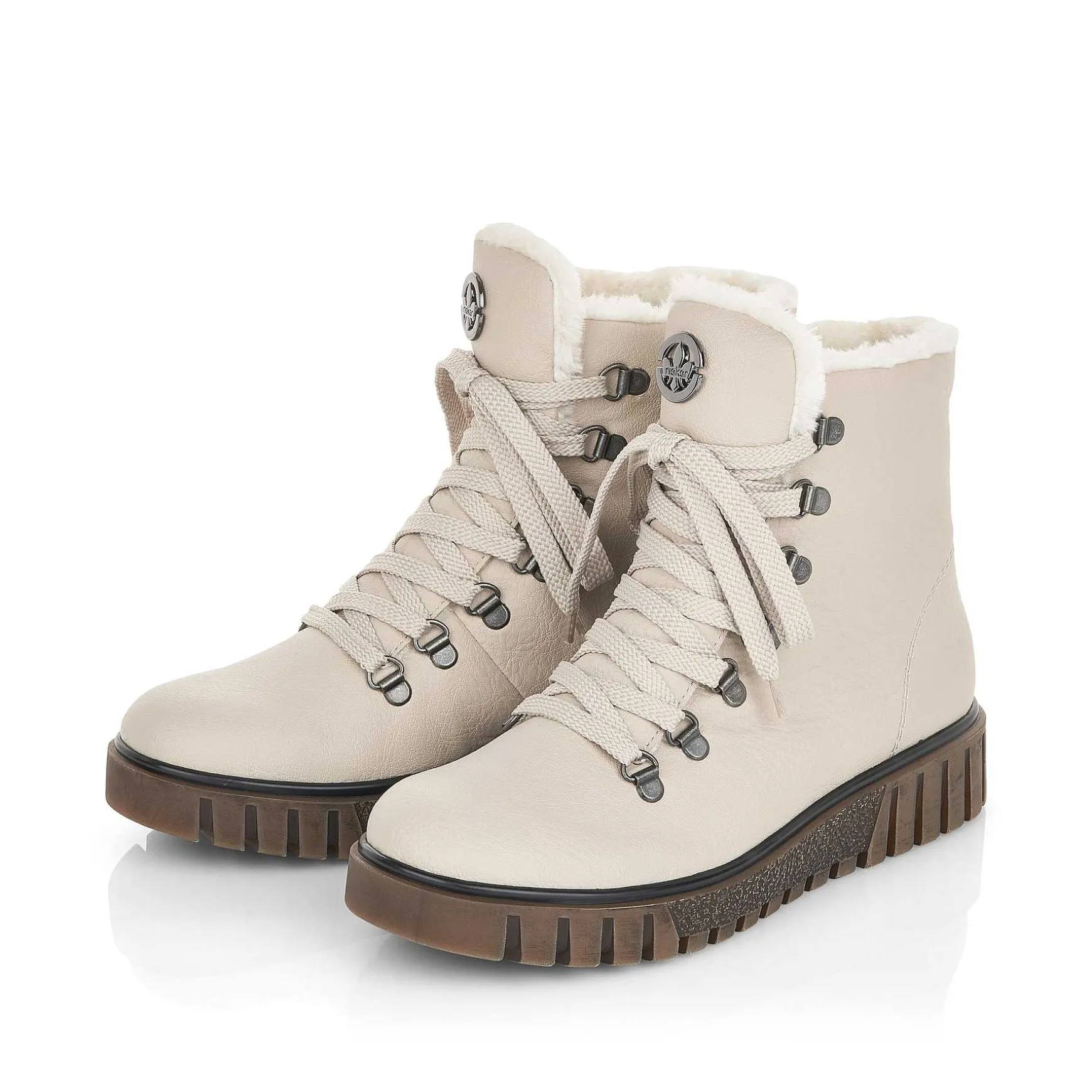 Rieker Women'S Corded Boots Light Beige