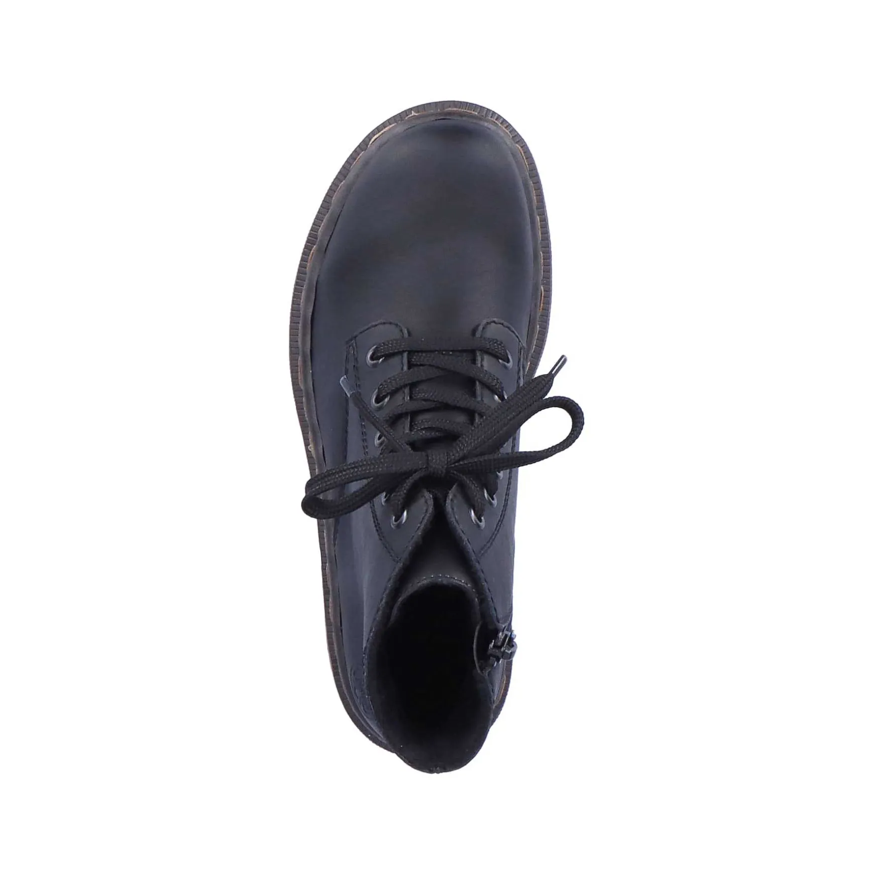 Rieker Women'S Corded Boots Deep Black