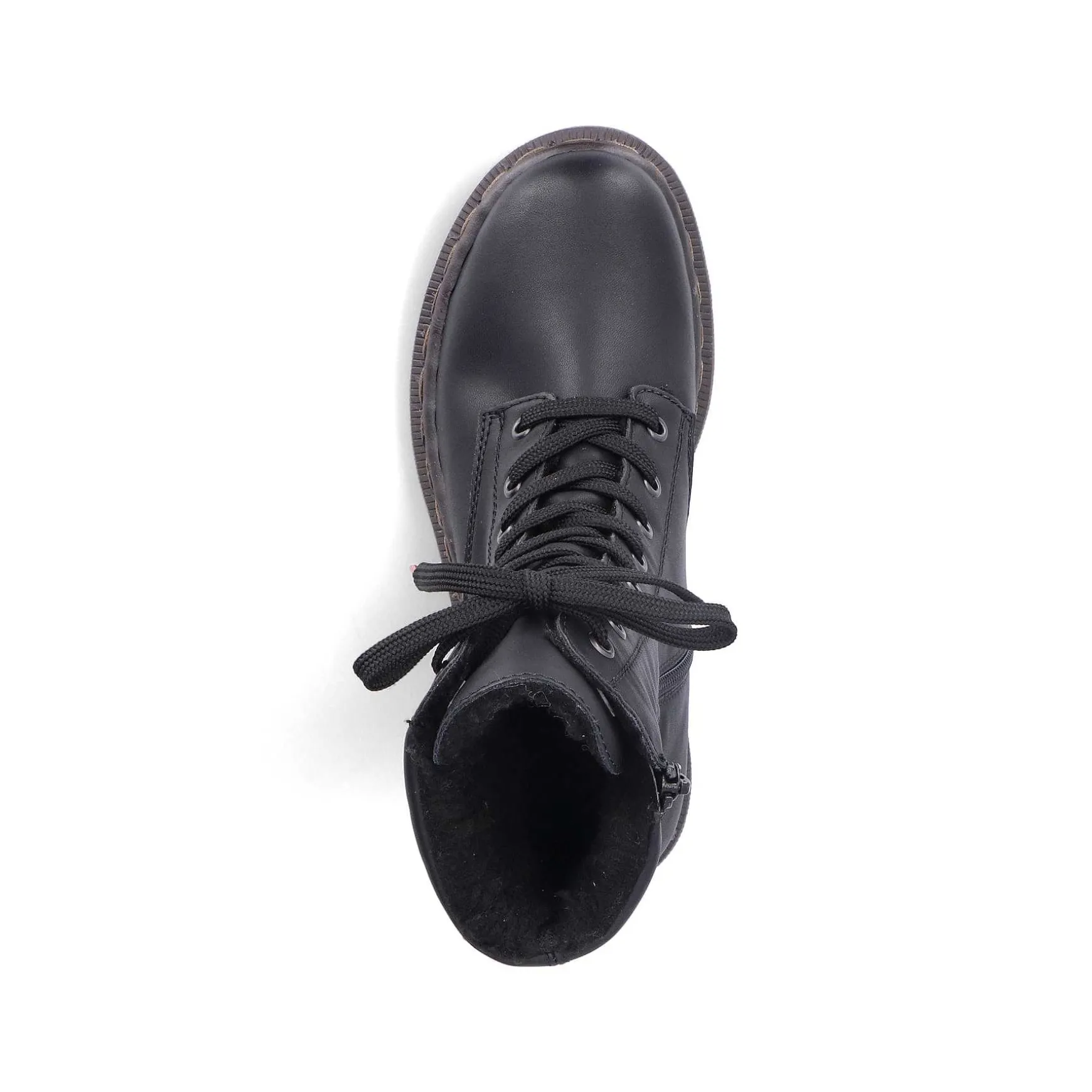 Rieker Women'S Corded Boots Deep Black