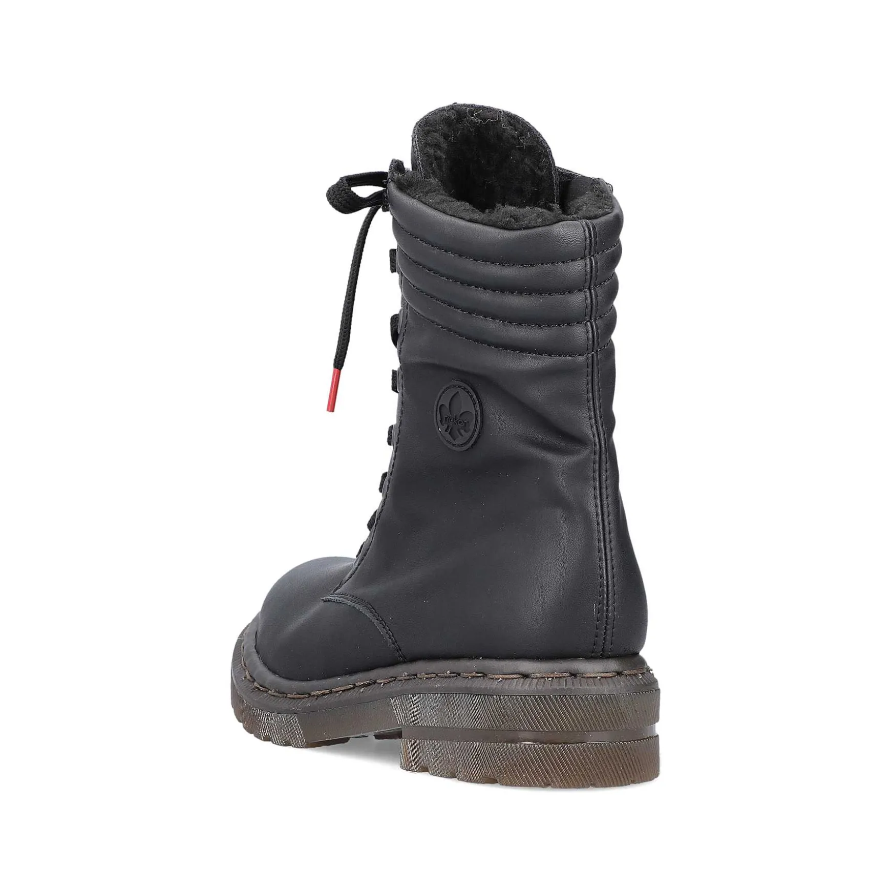 Rieker Women'S Corded Boots Deep Black