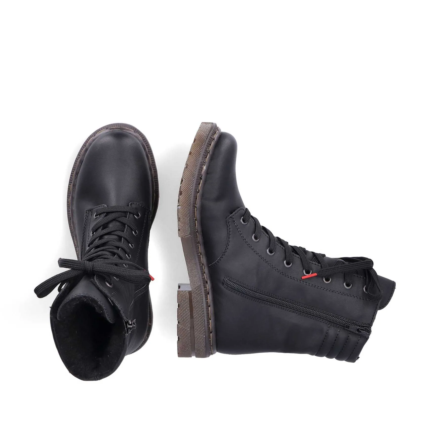 Rieker Women'S Corded Boots Deep Black