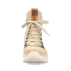 Rieker Women'S Corded Boots Sand Beige