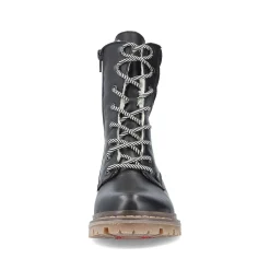 Rieker Women'S Corded Boots Deep Black