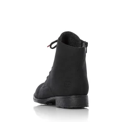 Rieker Women'S Corded Boots Graphite Black