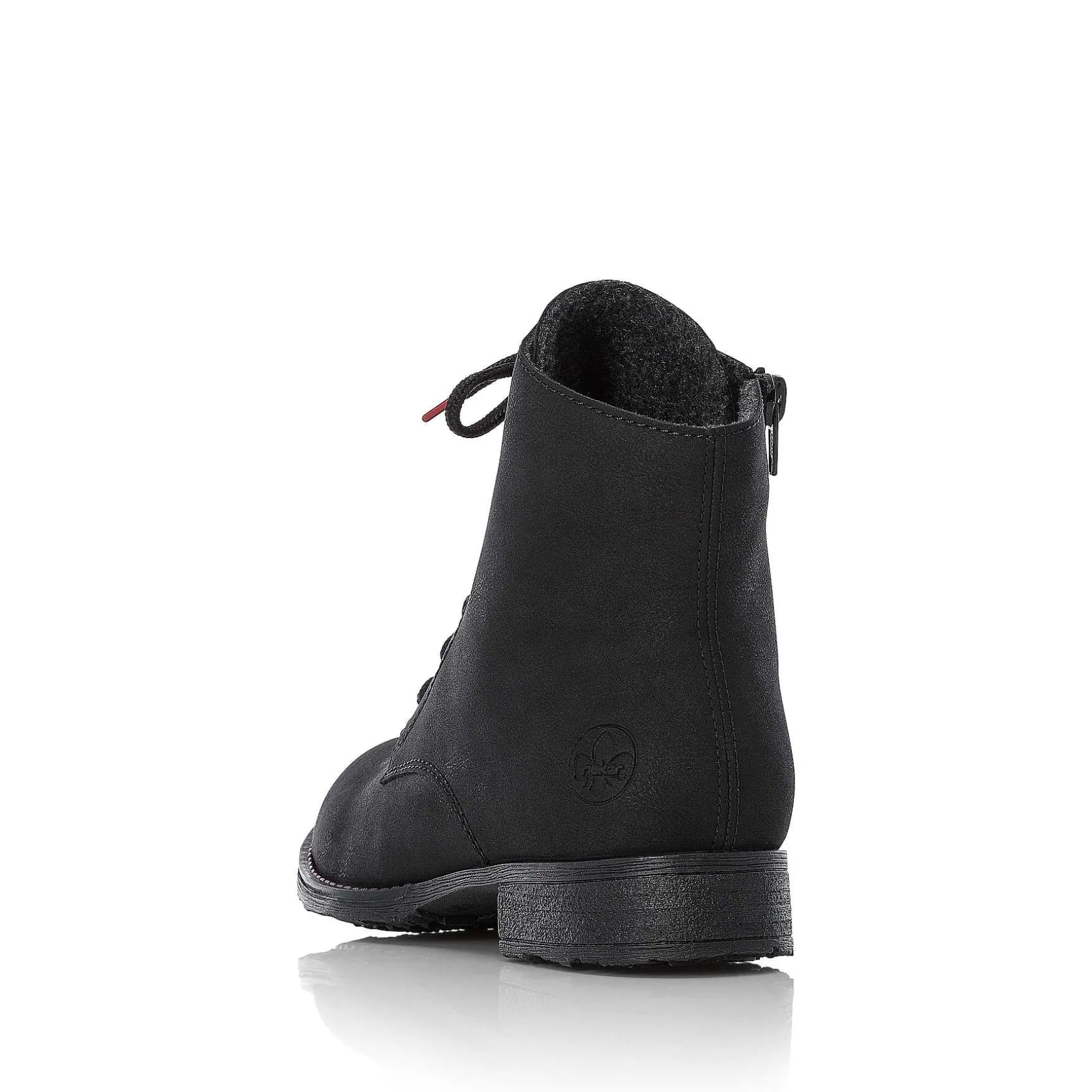 Rieker Women'S Corded Boots Graphite Black