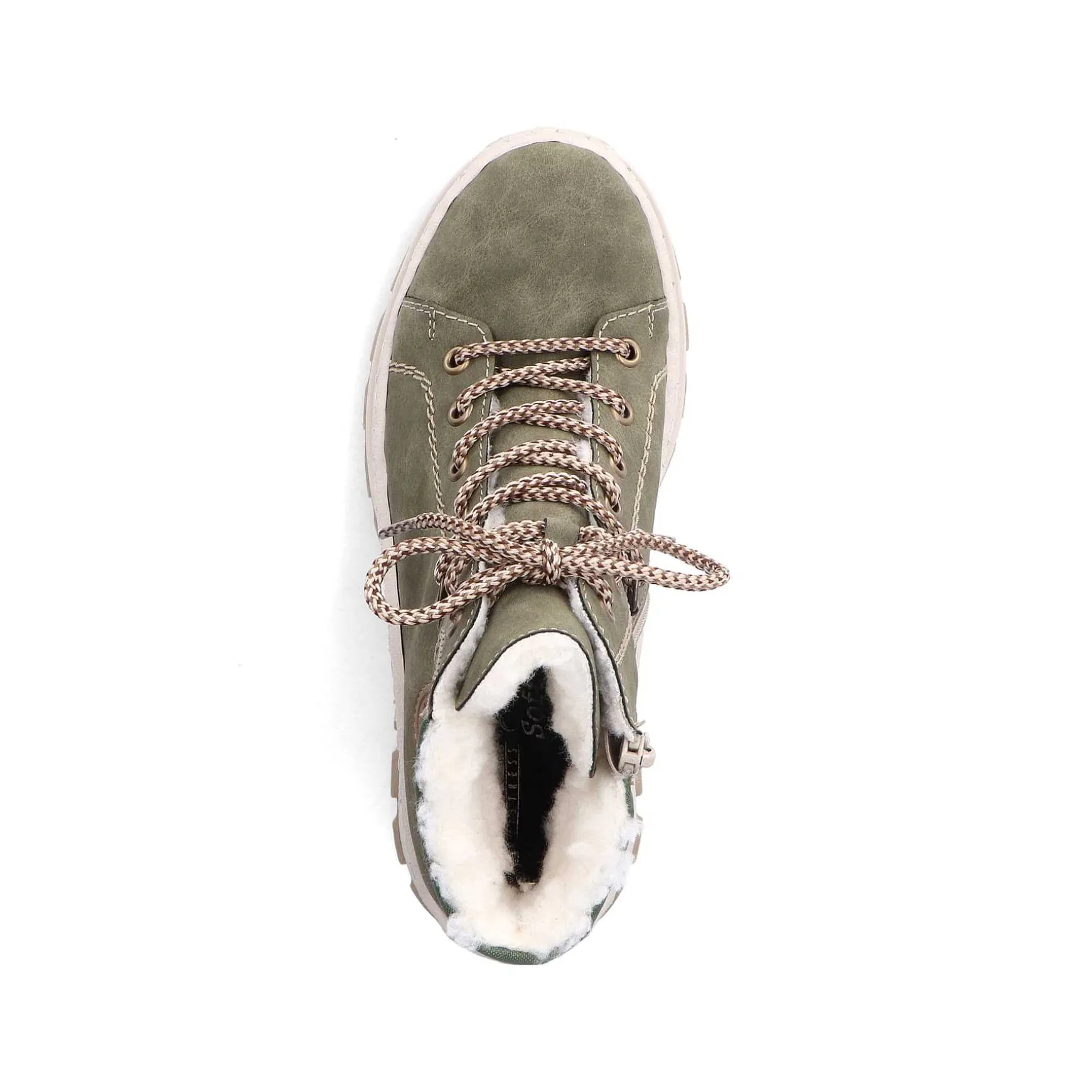 Rieker Women'S Corded Boots Leaf Green
