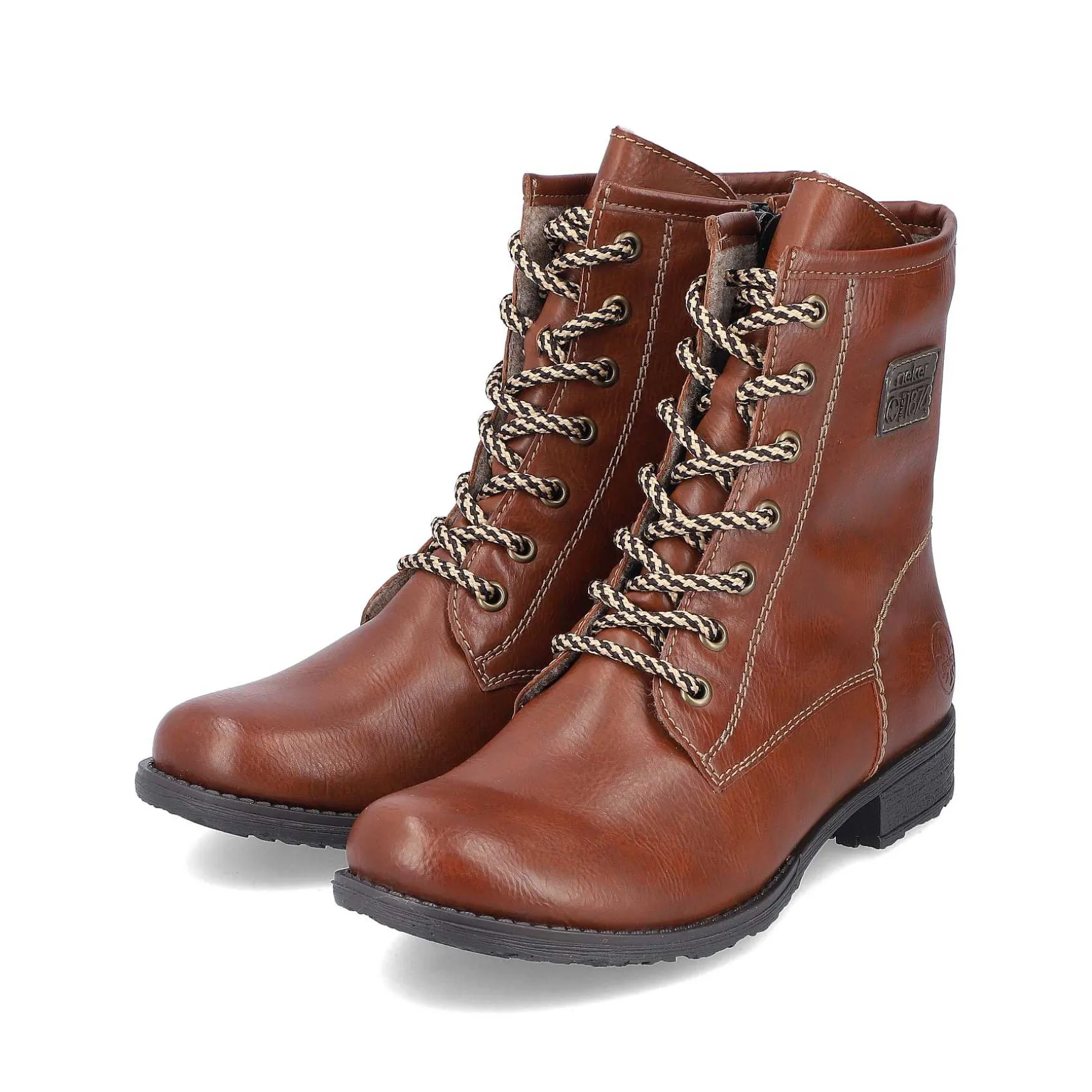 Rieker Women'S Corded Boots Fox Brown