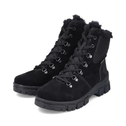 Rieker Women'S Corded Boots Night Black