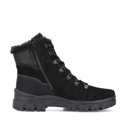 Rieker Women'S Corded Boots Night Black