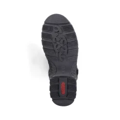 Rieker Women'S Corded Boots Deep Black