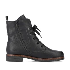 Rieker Women'S Corded Boots Deep Black