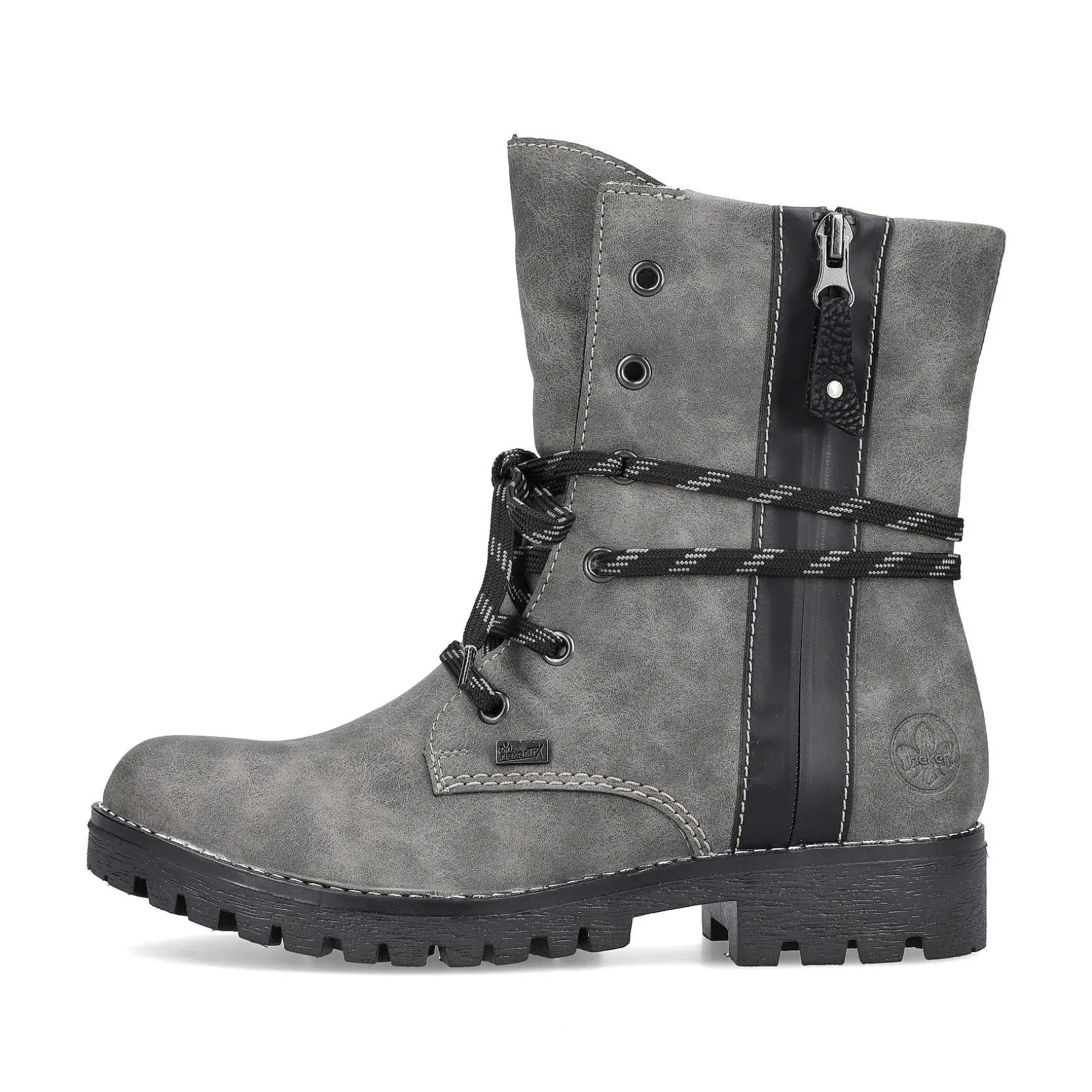Rieker Women'S Corded Boots Moon Grey