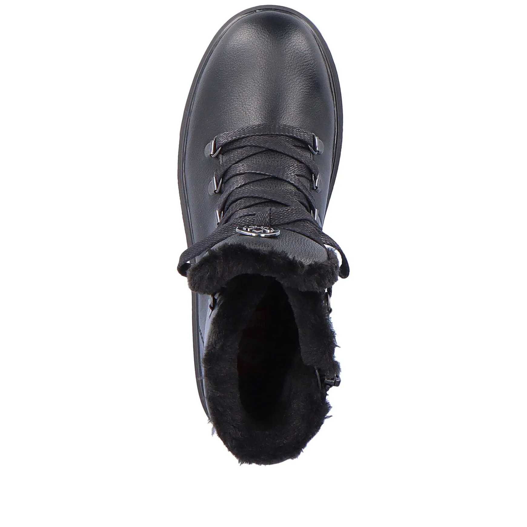 Rieker Women'S Corded Boots Deep Black