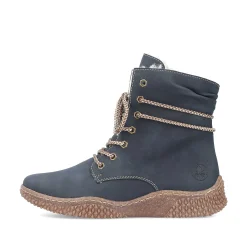 Rieker Women'S Corded Boots Royal Blue