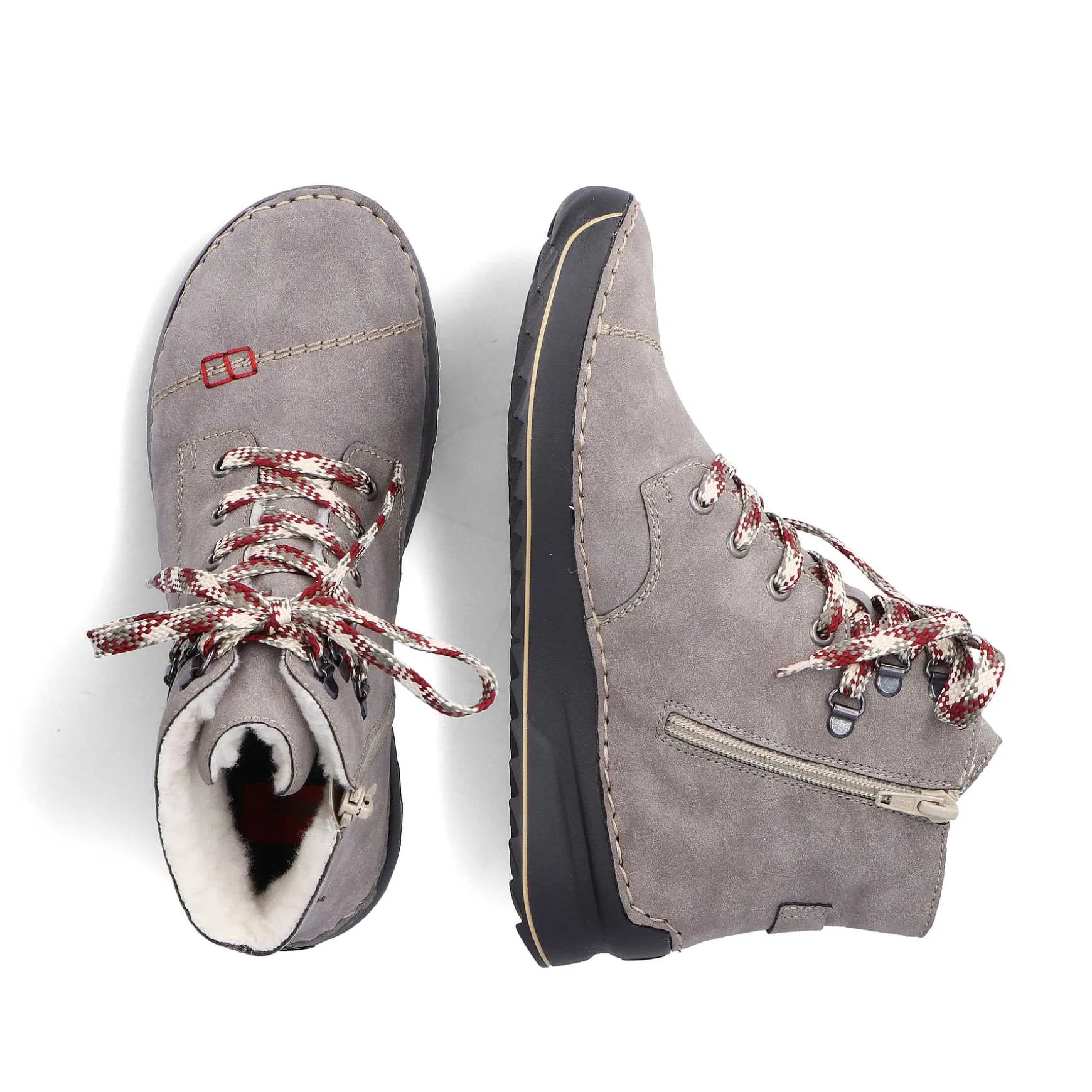 Rieker Women'S Corded Boots Moon Grey