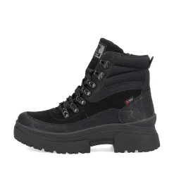 Rieker Women'S Corded Boots Diamond Black